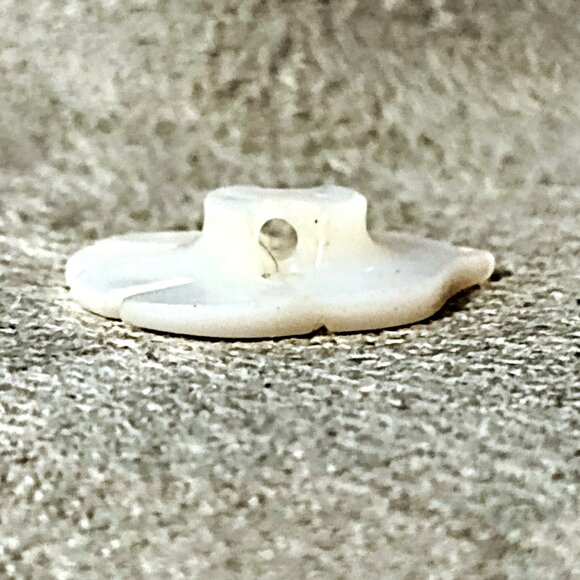 Vintage Mother of Pearl Cuff Link Set w/Rhinestone Insets & Carved Dove Button - Picture 6 of 9